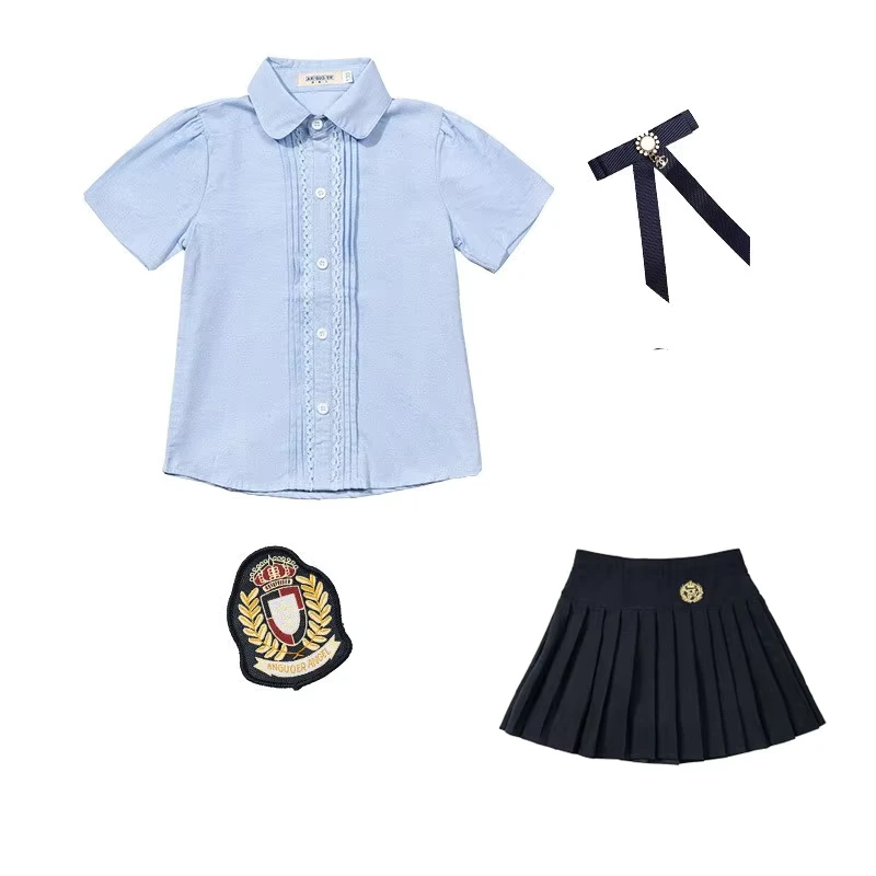 CHINEE-Primary-School-England-Style-Uniform-Suits-Class-Activity-Summer-White-1
