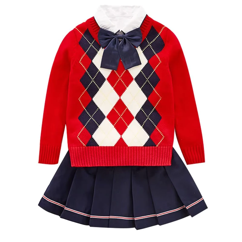 CHINEE-Primary-School-Uniforms-Spring-and-Autumn-British-College-Suits-Student-Uniform-1
