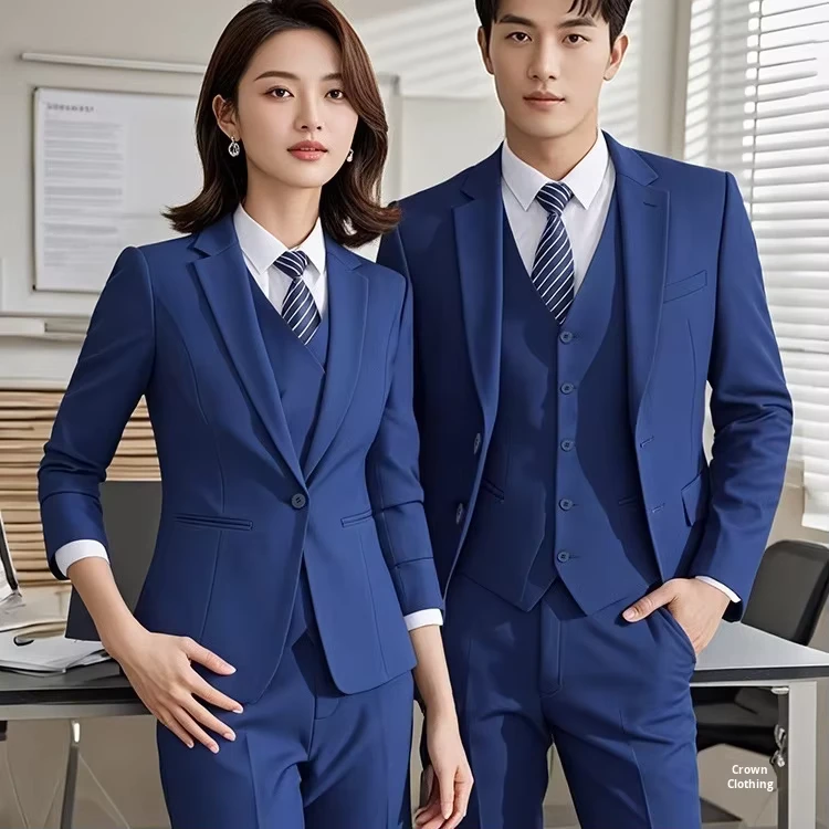 CHINEE-Professional-High-Speed-Rail-Aviation-Attire-for-Men-Women-Red-Spring-Autumn-Uniforms-Embroidery-Business-Stock-Group-Purchase