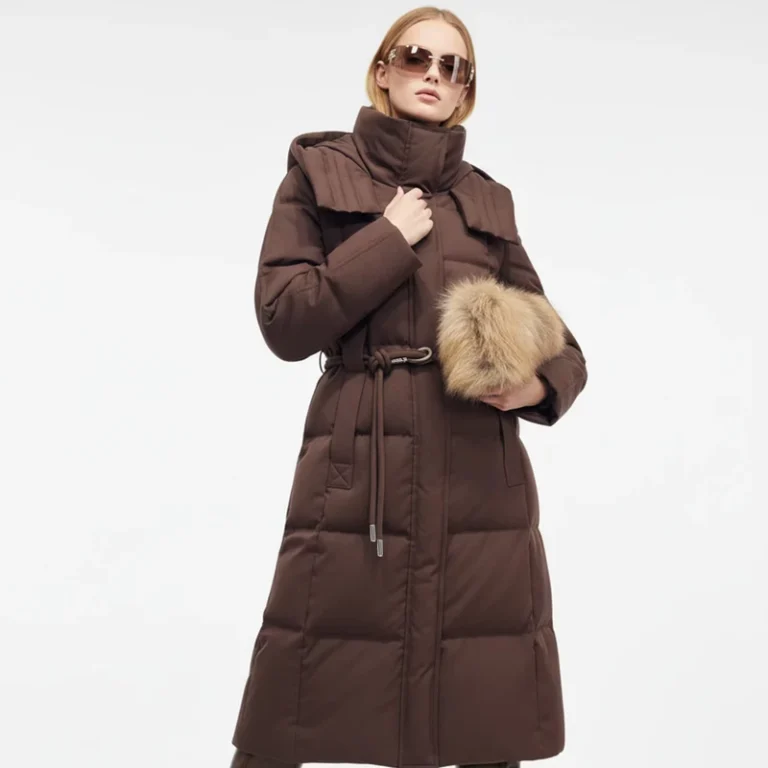 CHINEE-QLYP-Winter-Fashion-New-Style-Long-Down-Jacket-Breathable-Eco-Friendly-Features-Long-Sleeves-Hooded-Belt-Zipper-New-Winter-Style