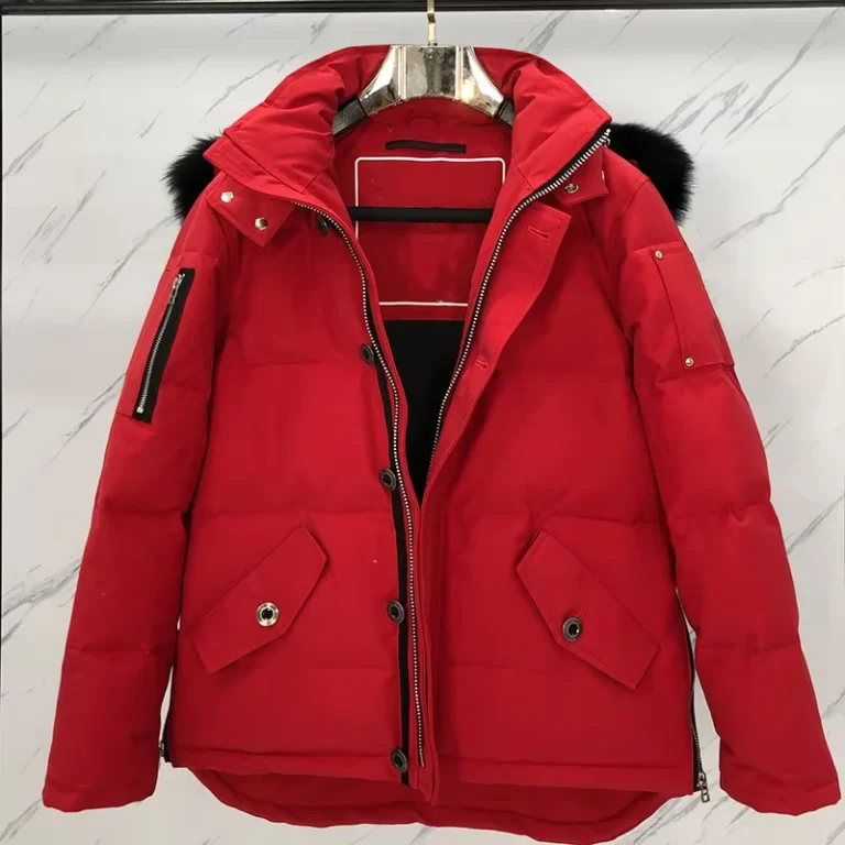 CHINEE-Red-Men-Slim-Trench-Winter-Canvas-Waterproof-Windproof-Down-Coat-Male-Jacket