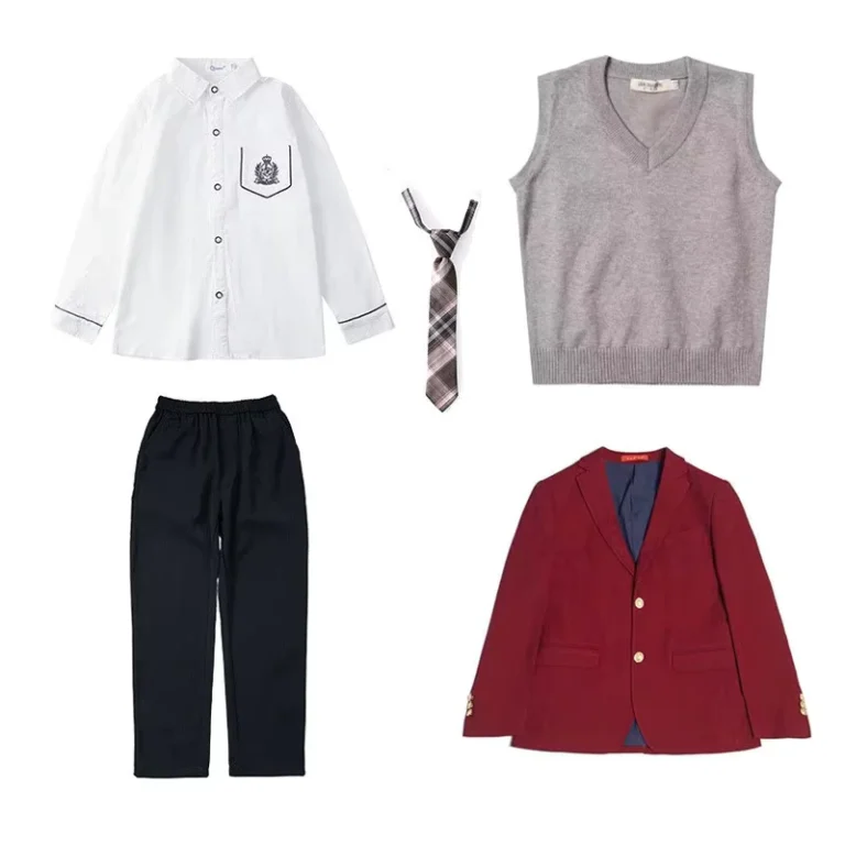 CHINEE-School-Uniform-Suits-Plaid-Striped-Fabric-Uniforms-School-Suit-Blazer-Pants-Skirts-School-Uniform-1