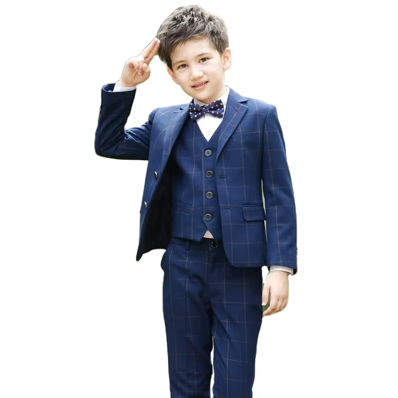 CHINEE-Slim-Fit-Blazer-Vest-Pants-Set-High-Quality-Plaid-Wedding-Suit-for-Boys-Formal-Suit-1