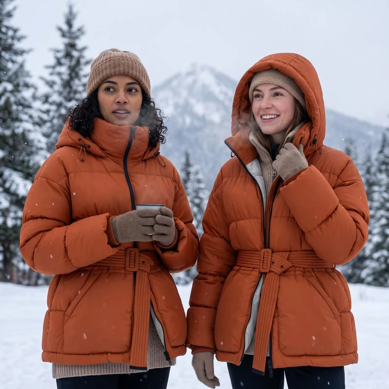 CHINEE-Slim-Fit-Womens-Down-Coats-Belted-Waist-Elegant-Winter-Down-Jacket-for-City-Life