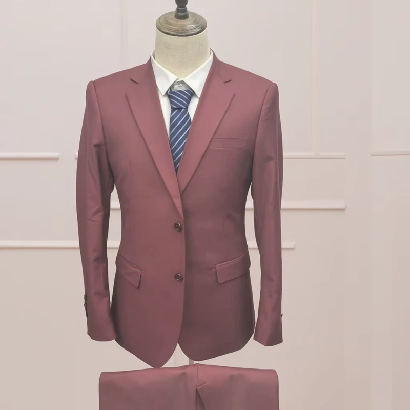 CHINEE-Solid-Color-Mens-Business-Formal-Suit-Three-pieces-Set-Groom-Wedding-Sehe-Fashion-1