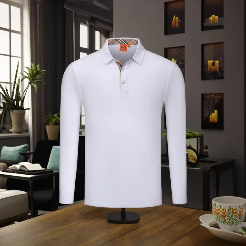 CHINEE-Solid-Color-Summer-High-end-Polo-T-Shirt-Mens-Womens-Business-Logo-T-shirt-2