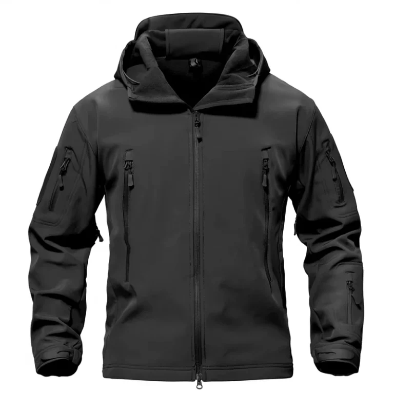 CHINEE-Special-Soft-Shell-Winter-Warm-Fleece-Lined-Breathable-Zipper-Rain-Hood-Coat-Hiking