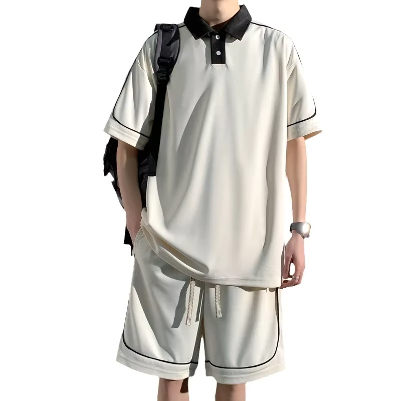 CHINEE-Sports-Set-MenS-Summer-Thin-Style-New-Summer-Polo-Shirt-Short-Sleeved-Shorts-MenS-Clothing