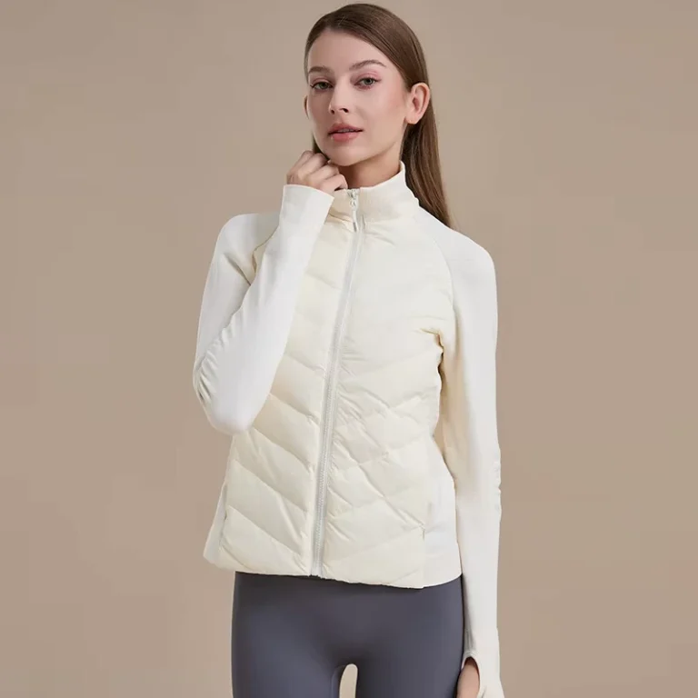 CHINEE-Sports-Warmth-Slim-Fit-Zipper-Windproof-Running-Outerwear-with-Added-Velvet-White-Goose-Down-Jacket-Down-Cotton-Jacket