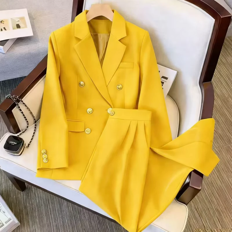 CHINEE-Spring-Autumn-New-Women-Blazer-Suit-Straight-Leg-Casual-Loose-Fashion-Slim-Fit-Blazer-and-Pants-2-Piece-Set-for-Women