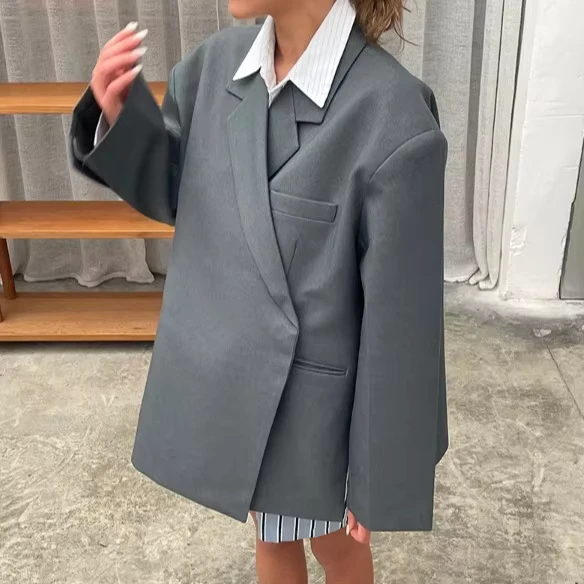 CHINEE-Spring-Fashion-Long-Sleeve-Lapel-Side-Button-Suit-Jacket-Notched-Ladies-Office-Workwear-Outwear-Women-Blazers