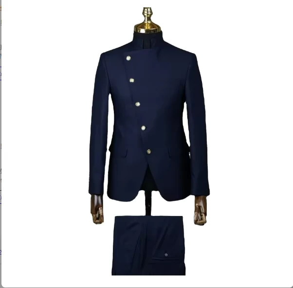 CHINEE-Spring-and-Autumn-Haute-Tailored-Single-breasted-Stand-up-Collar-Suit-for-Men-1