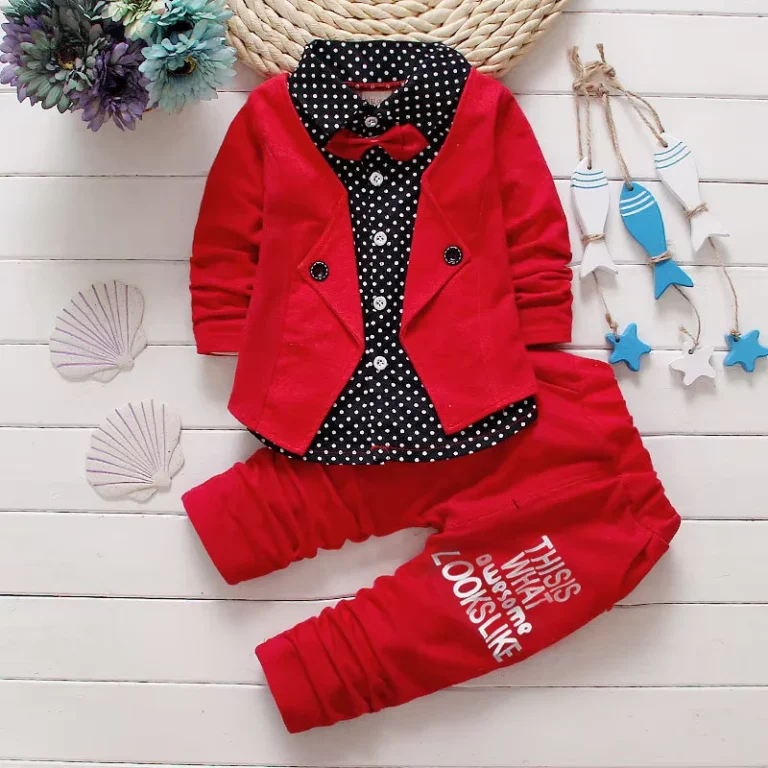 CHINEE-Spring-and-Autumn-New-Childrens-Clothing-Infant-Gentleman-Suit-Fake-3-Piece-0-4-Years-Old-Children-Two-Piece-Baby-Suit