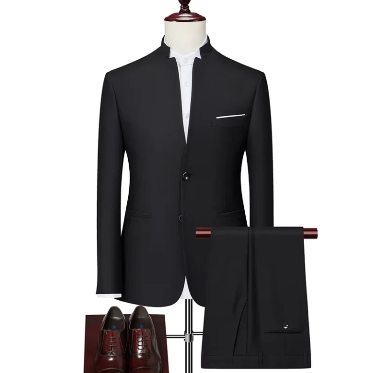 CHINEE-Spring-and-Autumn-Suits-Trousers-Mens-Casual-Zhongshan-Suit-Banquet-Dress-2-piece-Set