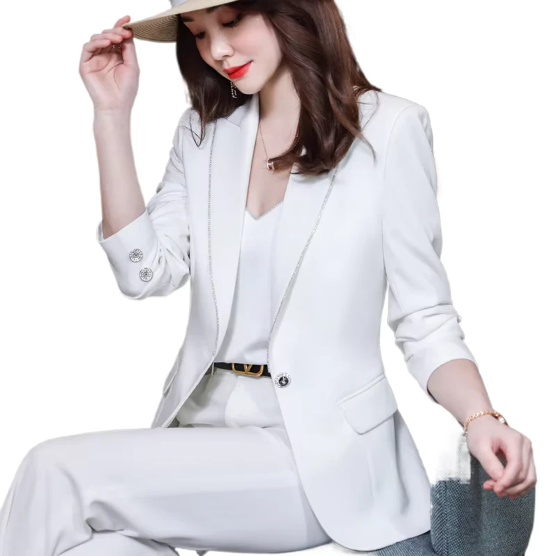 CHINEE-Spring-and-Autumn-White-Suit-for-Women-New-Style-Jacket-Vest-Stylish-Fashionable-Three-Piece-Professional-Suit