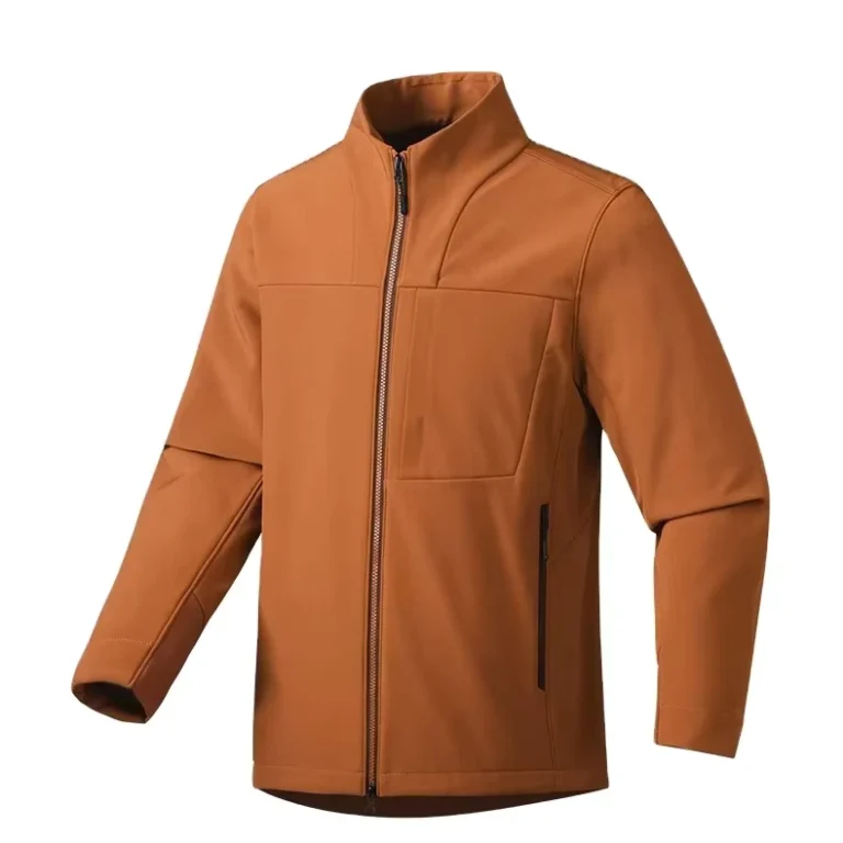 CHINEE-Stand-Collar-Soft-Shell-Windproof-Waterproof-Breathable-Durable-Mens-Womens-Outdoor-Commuting-Fleece-Spring-Autumn-Coat-Team