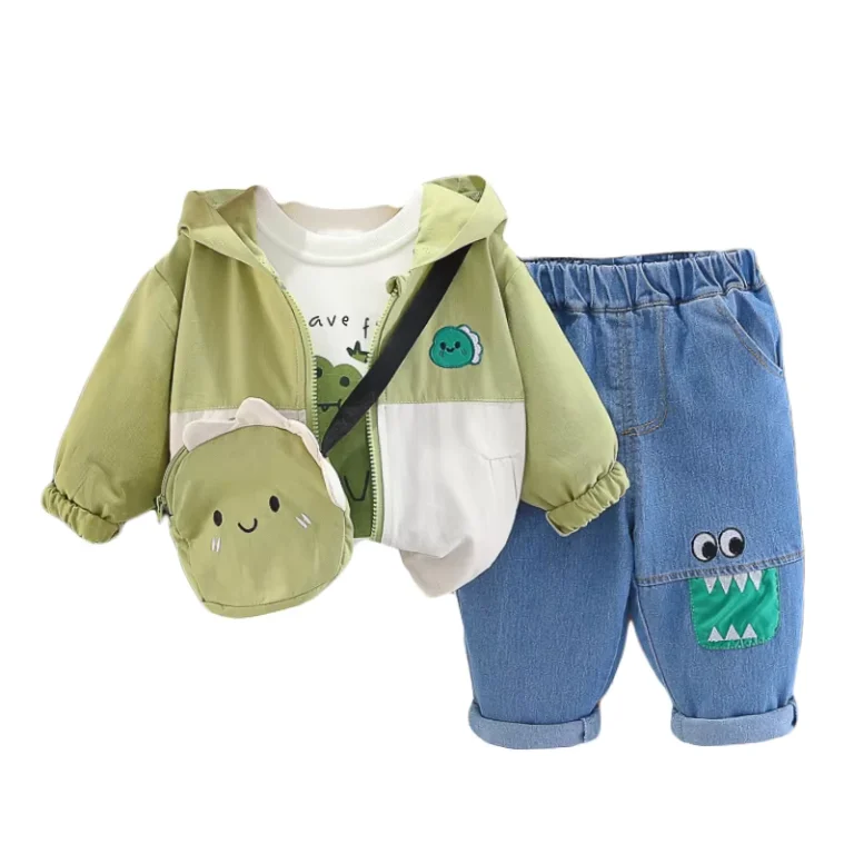CHINEE-Stylish-Comfortable-Bear-Print-Three-Piece-Kids-Clothing-Set-for-Girls-Boys-High-Quality-Zipper-Suit-for-Autumn-Spring-Summer-1