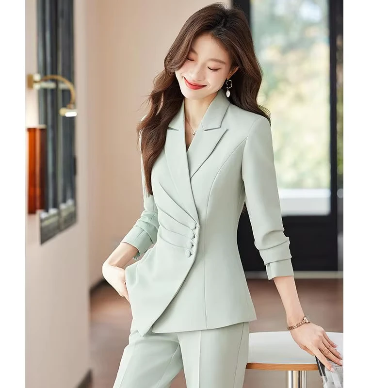 CHINEE-Suit-Female-Spring-and-Autumn-New-Temperament-Fashion-Little-High-Fan-Suit