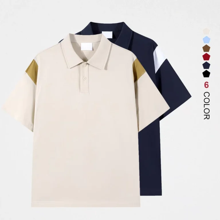 CHINEE-Summer-Breathable-Mens-Shirts-Solid-Color-Short-Sleeve-Shirt-Casual-Round-Neck-Polo-Shirt