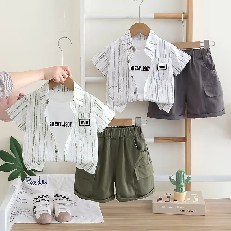 CHINEE-Summer-Children-Clothes-Three-Piece-Set-Casual-Short-Sleeved-Suit-Baby-Boy-Outfits-1-5-Years-Old-Kids-Clothing-1
