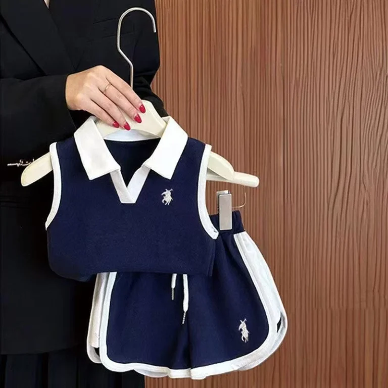 CHINEE-Summer-Low-priced-Childrens-Kids-Girls-Cute-Sleeveless-Casual-Vest-Shorts-Clothing-Two-piece-Sets-1