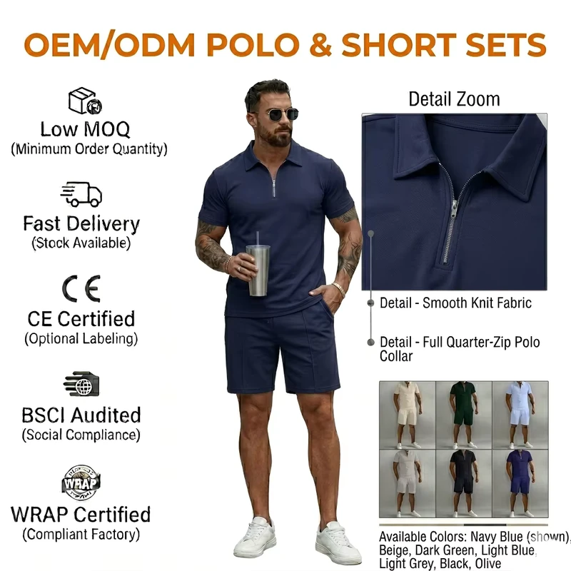 CHINEE-Summer-Men-Set-Polo-t-Shirt-and-Shorts-for-Men-Solid-High-Quality-Lounge-Wear-Casual-Men-Custom-Tracksuit