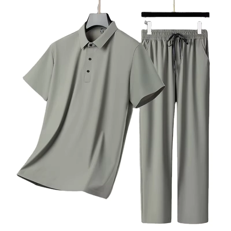 CHINEE-Summer-Mens-Casual-Breathable-Print-Two-Piece-Polo-Shirt-and-Pants-Set