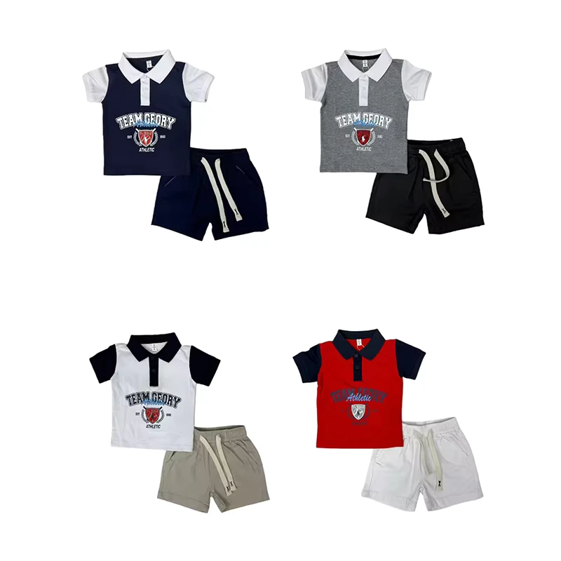 CHINEE-Summer-RTS-Boy-Suit-Set-Casual-Polo-Shirts-Shorts-Children-Clothing-Sets-High-Quality-Boys-Clothing-Sets-6-36-Months