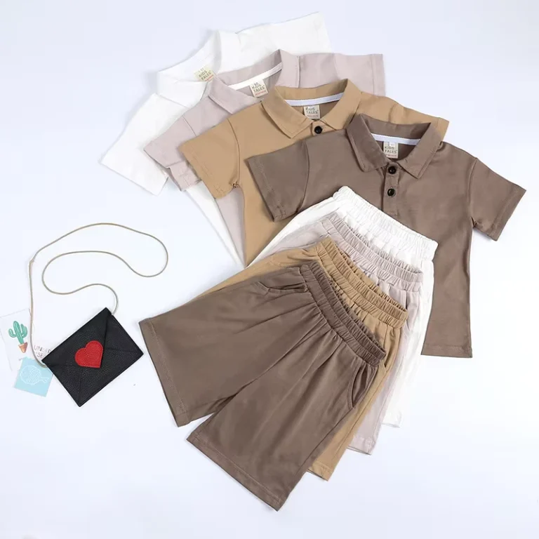 CHINEE-Summer-Toddler-1-7years-Old-Boy-Polo-Shirts-With-Shorts-2pcs-Set-Cotton-Fashion-Outfit-1
