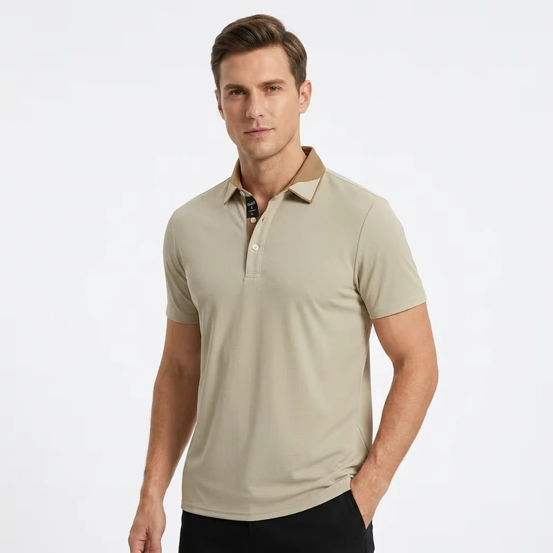 CHINEE-TRMA-Mens-Breathable-and-Quick-drying-Plain-colored-Polo-Shirt-for-Golf-Sports-and-Fitness-Polo-Shirt-for-Leisure-Wear-1