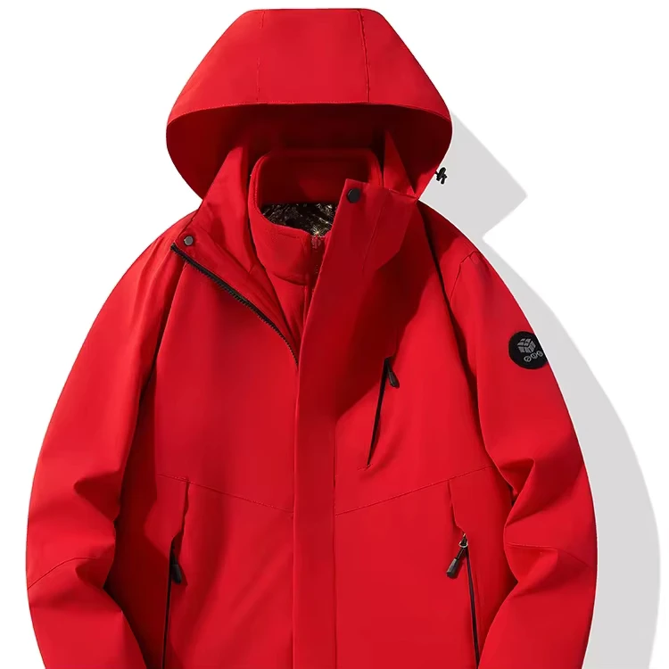 CHINEE-Three-in-one-Outdoor-Windbreaker-with-Fleece-Thickened-Windproof-Waterproof-Loose-and-Breathable-Mountaineering-Suit-1