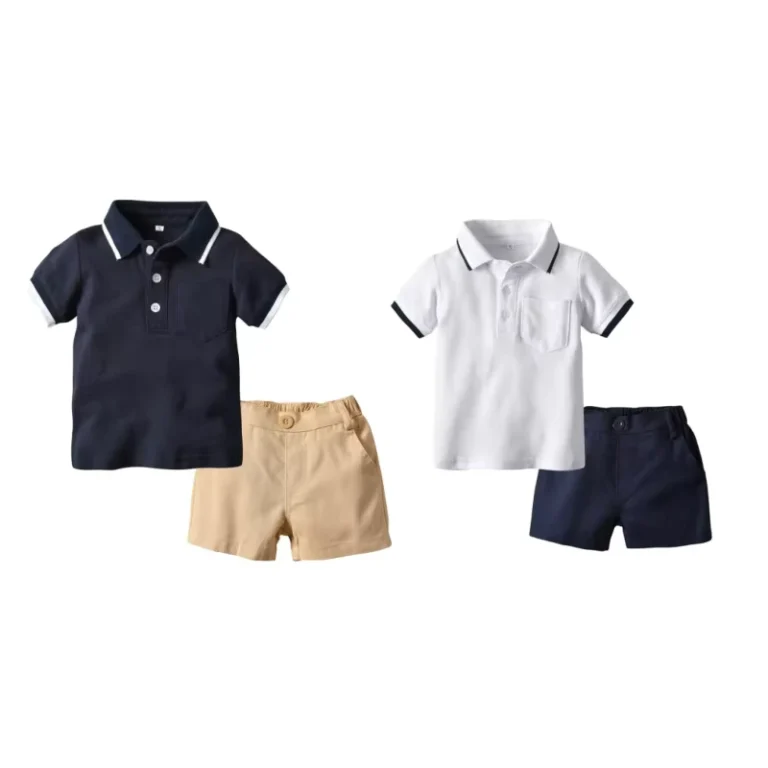 CHINEE-Toddler-Boy-Summer-Polo-Baby-Clothing-Sets-Shirt-Breathable-Short-Sleeve-Casual-Outfit-Custom-Baby-Set-1