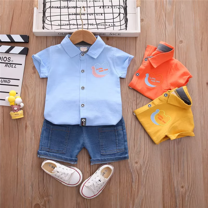 CHINEE-Toddler-Little-Boys-Suits-Baby-Boy-Dress-Designs-Summer-Polo-Shirt-With-Short-Pants-Baby-Boy-Summer-Outfit-Sets-1