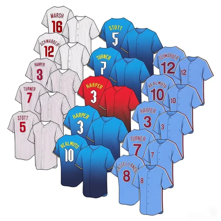 CHINEE-Tshirts-12-Kyle-Schwarber-3-Bryce-Harper-7-Trea-Turner-Philadelphia-Baseball-Jersey-Embroidery-Limited-Player-Jersey