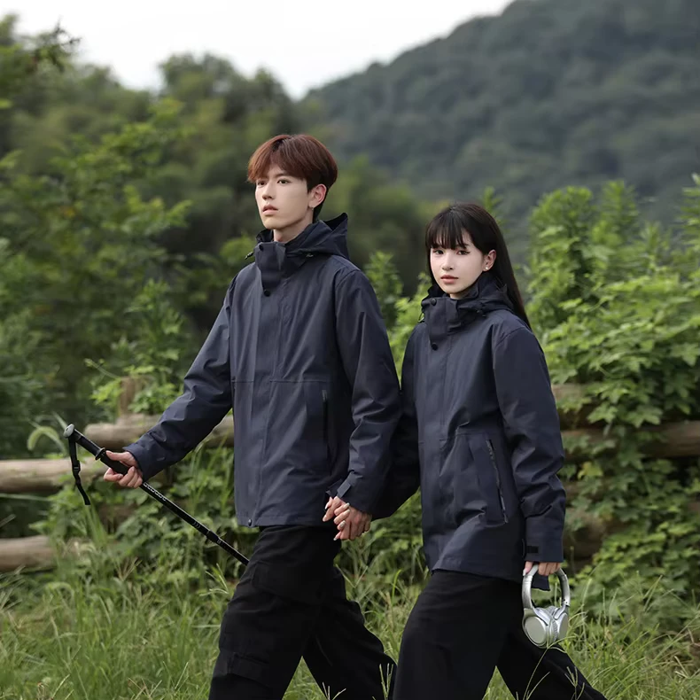 CHINEE-Unisex-3-in-1-Waterproof-Windproof-Solid-Soft-Thickened-Jacket-Detachable-2-Piece-Set-Autumn-Winter-Outdoor-Hiking-Custom