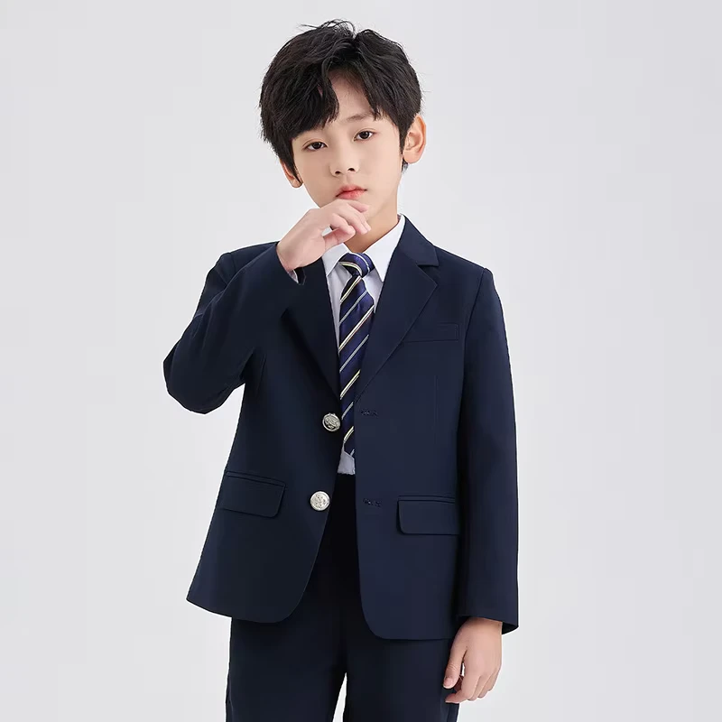 CHINEE-Unisex-College-Style-Dress-Suit-Primary-School-Childrens-English-Style-School-Uniform-Customized-Polyester-Suit