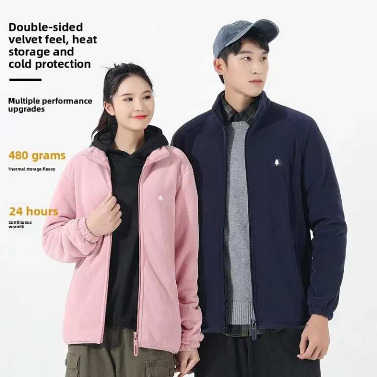 CHINEE-Unisex-Embroidery-Polar-Fleece-Zip-Jacket-Thermal-Warm-Autumn-Winter-Inner-Layer-Casual-Couple-Sweatshirt-Outdoor