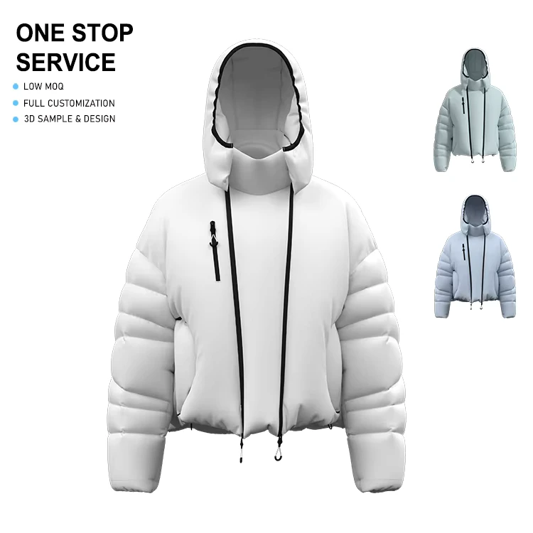CHINEE-Unisex-Winter-Hooded-Jacket-Polyester-Filled-Windproof-Lightweight-1