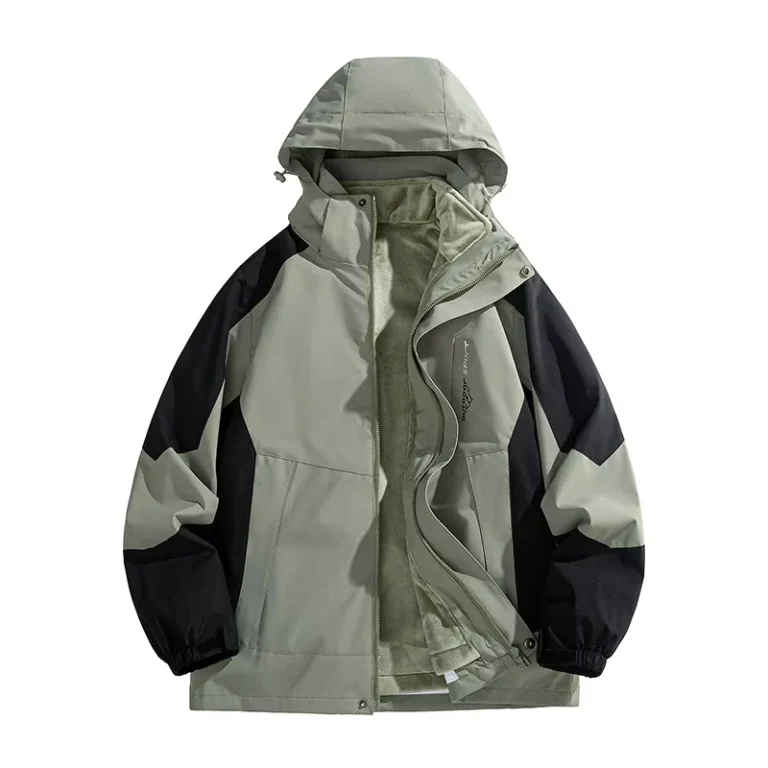 CHINEE-Unisex-Winter-Long-Zip-up-Hooded-Sports-Jacket-Windproof-100-Polyester-Thick-Custom-Label