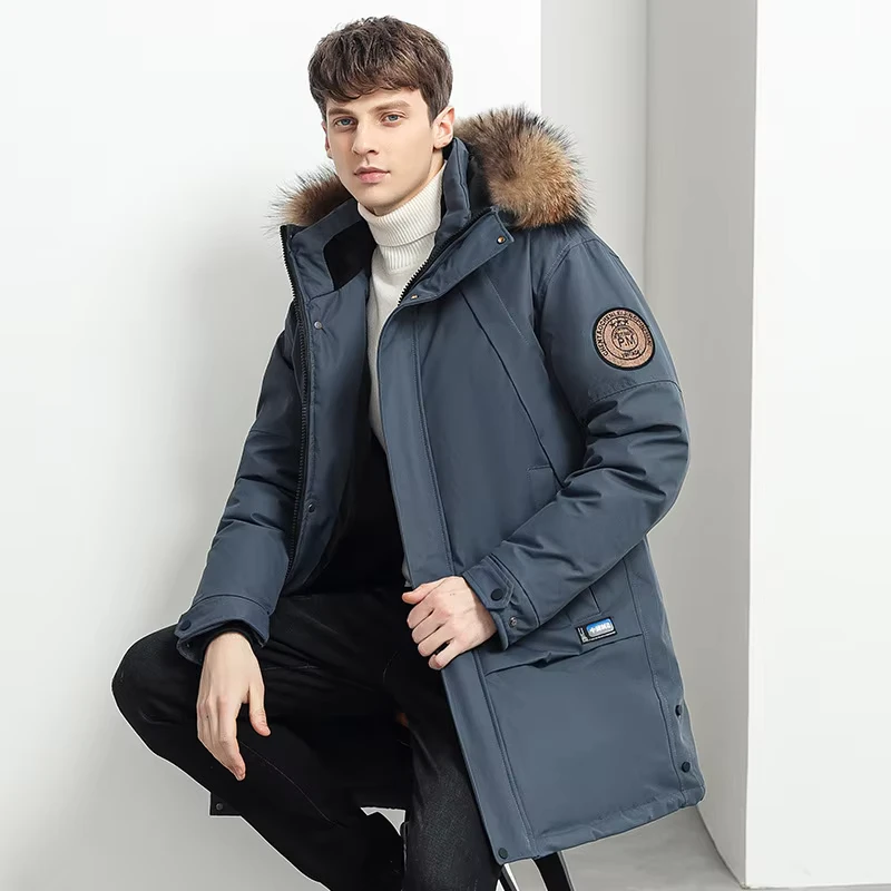 CHINEE-Water-Proof-Faux-Fur-Hooded-Thick-Parka-Winter-Fashion-Warm-Coat-Men-Custom-Design-Factory