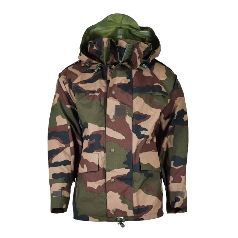 CHINEE-Waterproof-M65-Jacket-Rain-Parka-for-Sale-French-Style-Tactical-Woodland-Camouflage-Formal-Satin