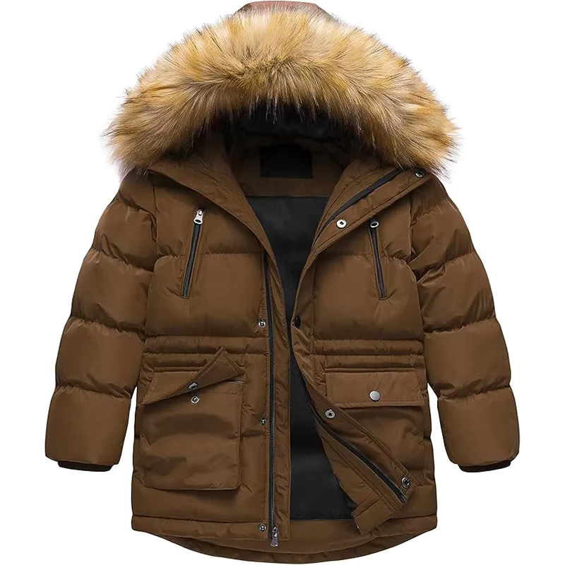CHINEE-Winter-Coats-Warm-Fleece-Lined-Outwear-Windbreaker-Ski-Jacket-for-Kids