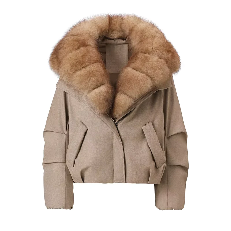 CHINEE-Winter-Fashion-Detachable-Real-Fur-Collar-High-Quality-Women-Goose-Down-Jacket-Down-Coat