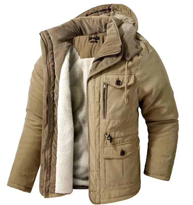 CHINEE-Winter-Fleece-Jackets-Casual-Mens-Warm-Coats-Long-Sleeve-Thick-Cotton-Mens-Hooded-Jacket-Outwear