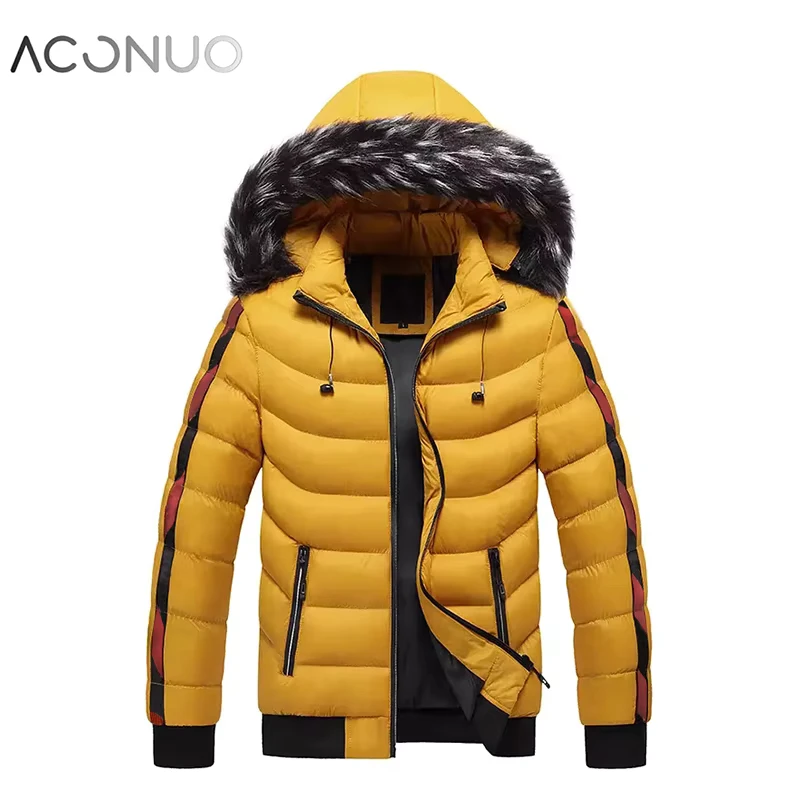 CHINEE-Winter-Hooded-Jacket-With-Fur-Collar-and-Earphone-Windbreaker-Hoodie-Jacket-Coat-With-Zipper-Puffer-Jacket