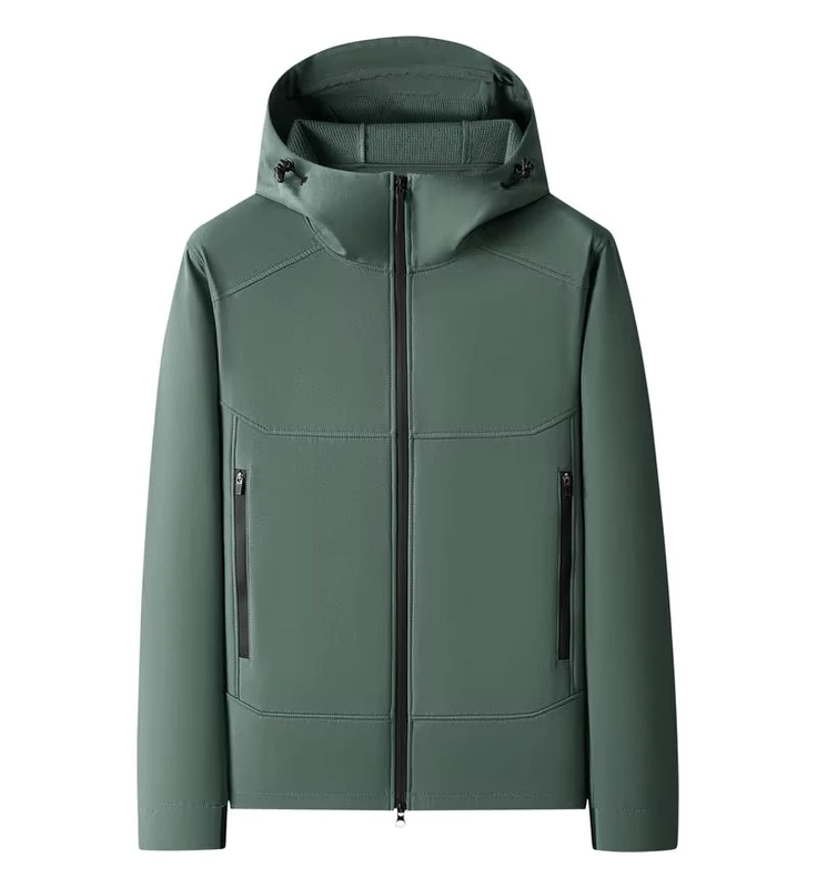 CHINEE-Winter-Mens-Casual-Jacket-Softshell-Windproof-Zipper-Closure-for-Outdoor-Activities