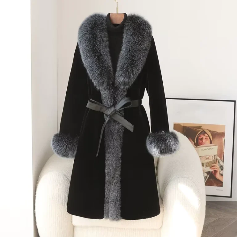 CHINEE-Winter-New-Faux-Mink-Fur-Jacket-With-Fox-Fur-Collar-Warm-Long-Coat-Parka-CT408-1