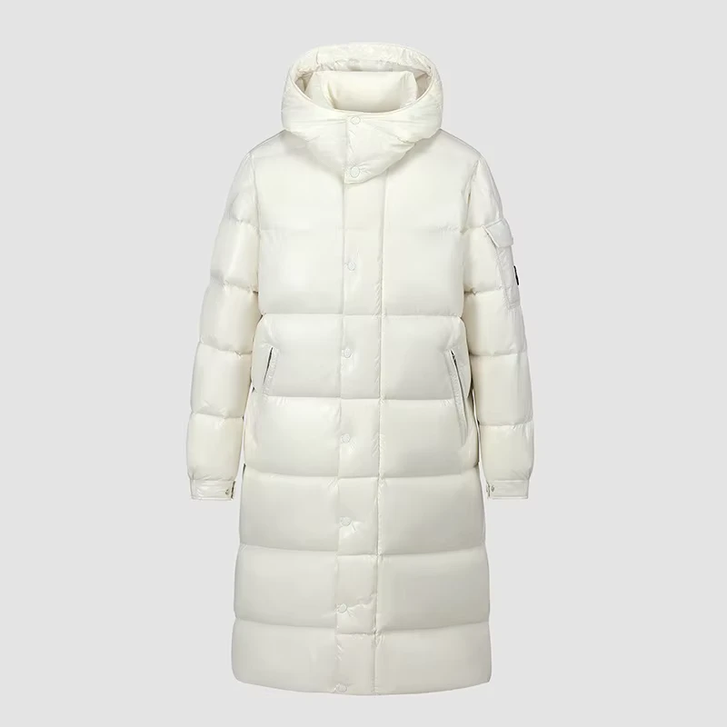 CHINEE-Winter-Plus-Size-Long-Hooded-Chenille-Duck-Jacket-Glossy-Embossed-Cross-Border-Sports-Teen