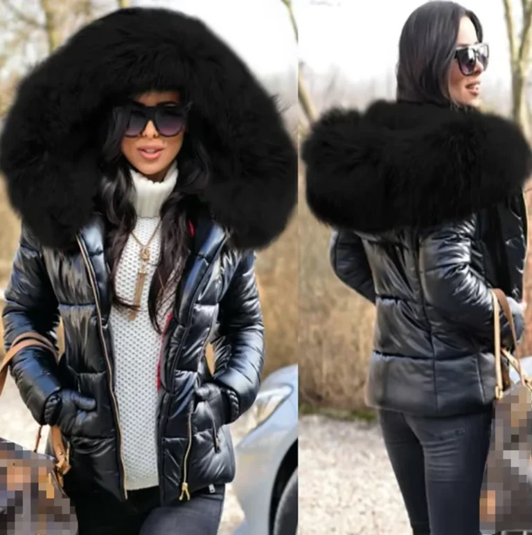 CHINEE-Winter-Women-Clothing-Hood-Faux-Fur-Collar-Outwear-Parkas-Ladies-Jacket-Plus-Size-Coat