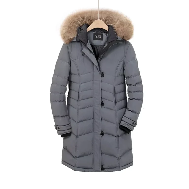 CHINEE-Woman-Winter-Windproof-Jacket-Custom-Logo-Coat-Hooded-Collar-Casual-Waterproof-Warm-Coat-Woven-Fur-Line-Features